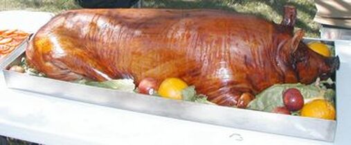 roasted pig